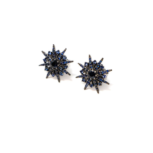 18k Gold Sapphire Earrings