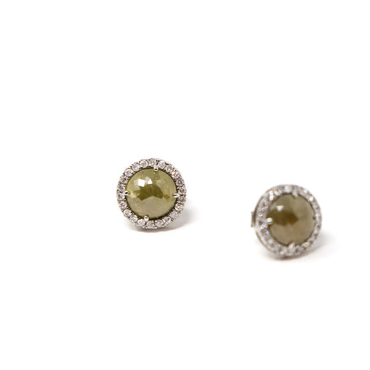 Champagne Diamond Earrings