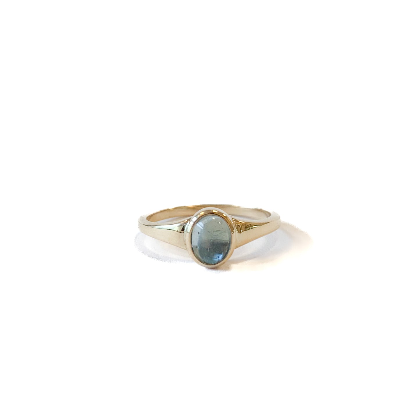 10k Aquamarine Ring