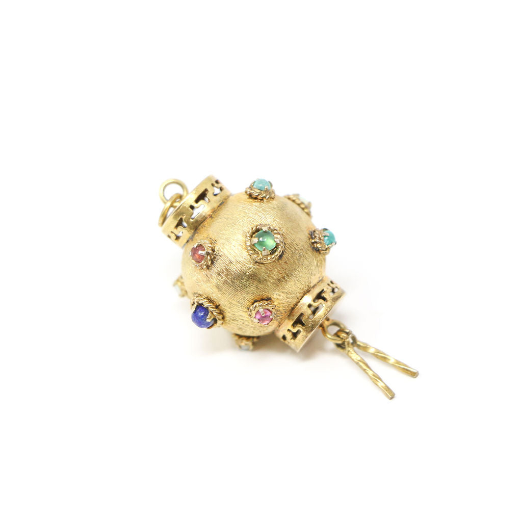 14k Gold Lantern Charm