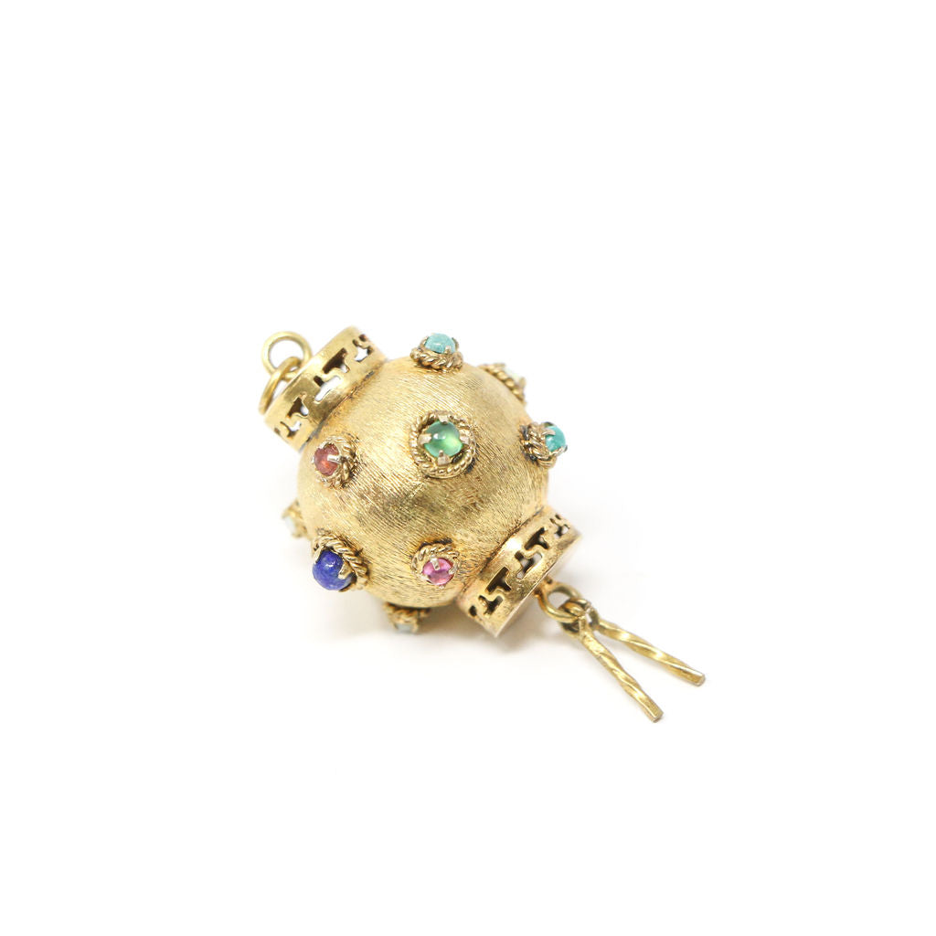 14k Gold Lantern Charm