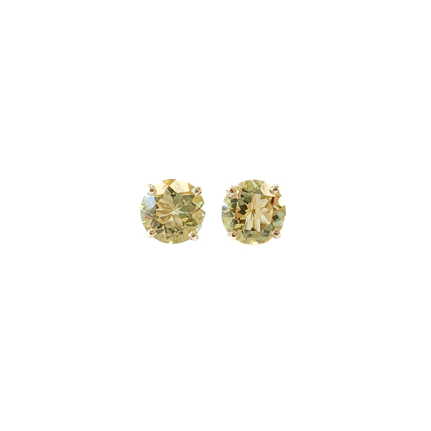 14k Gold Lemon Quartz Earrings