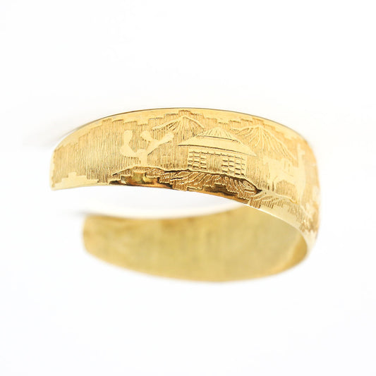 Peruvian Gold Vermeil Cuff Bracelet (Small)